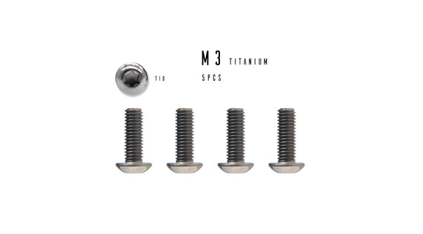 M3 T10 Titanium Button Head Socket Cap Screw