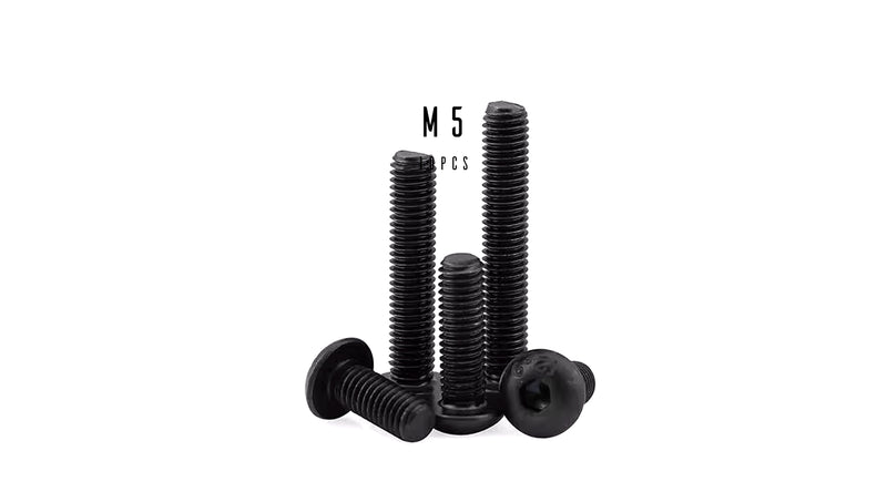 M5 Hex Button Head Socket Cap Screw (12.9 Steel Black Oxide)