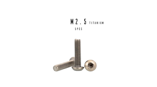 M2.5 Hex Titanium Button Head Socket Cap Screw