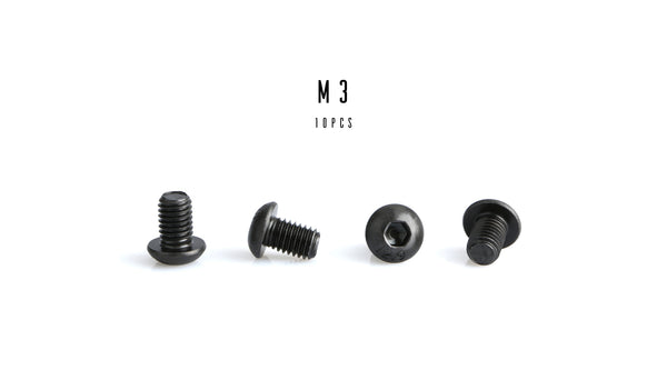 M3 Hex Button Head Socket Cap Screw (12.9 Steel Black Oxide)